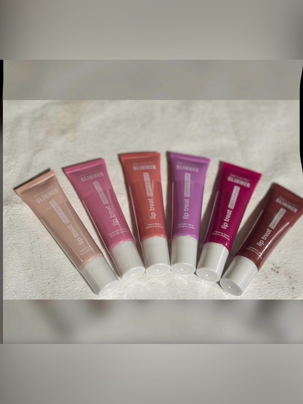 (6) pc Revlon Glimmer Lip Treat Balm + Mask NEW RELEASE